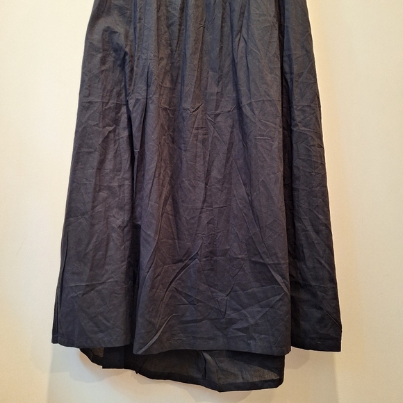 NWT La Vie En Rose Black Smocked Bust, Open Back Lightweight Maxi Dress Sz Large - Picture 9 of 13